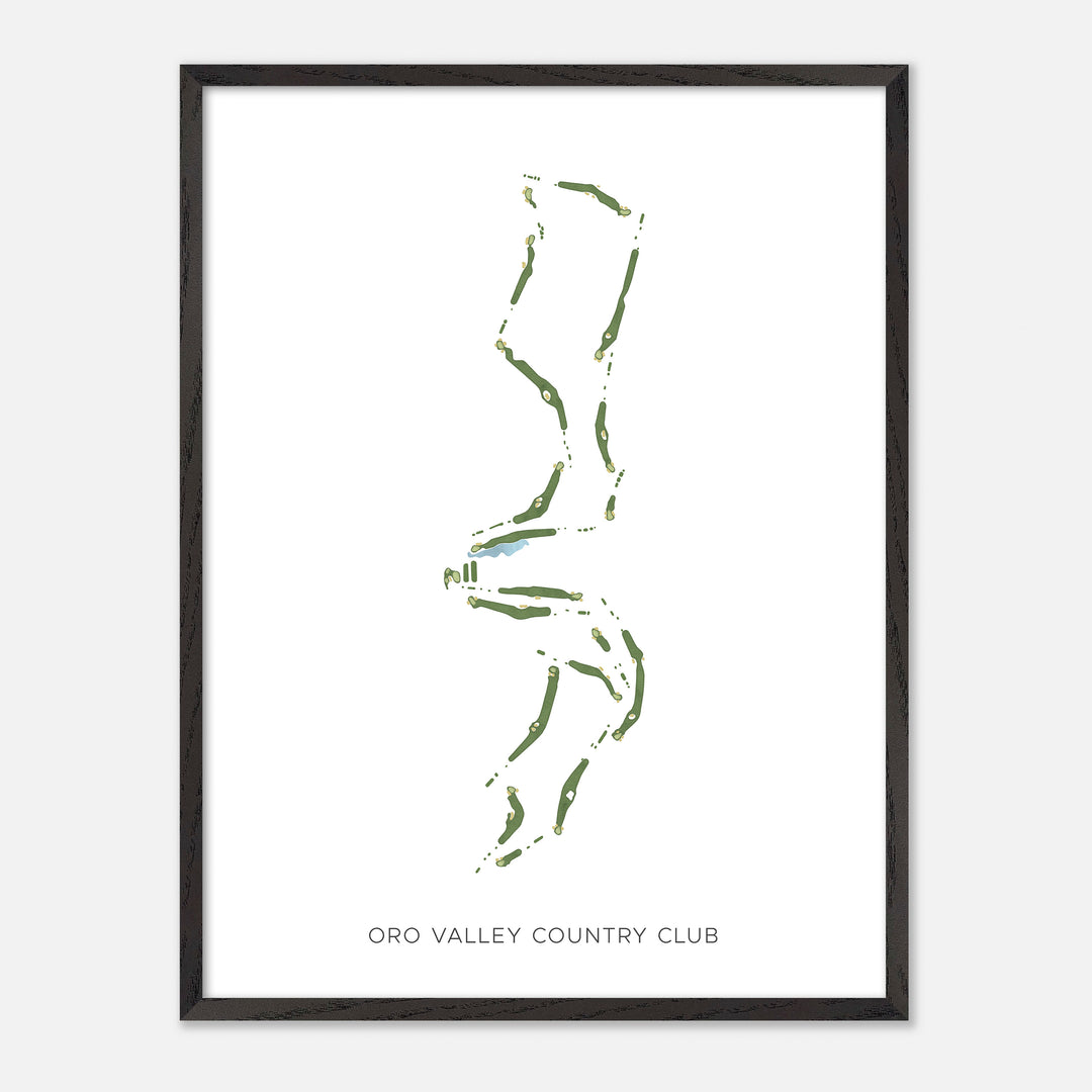 Print of Oro Valley Country Club Modern Map
