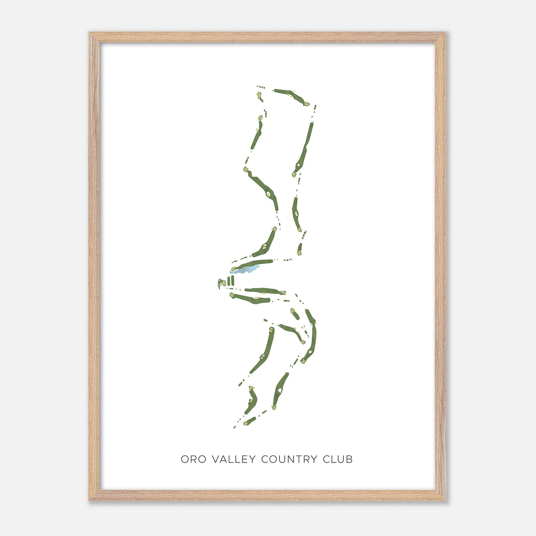Print of Oro Valley Country Club Modern Map