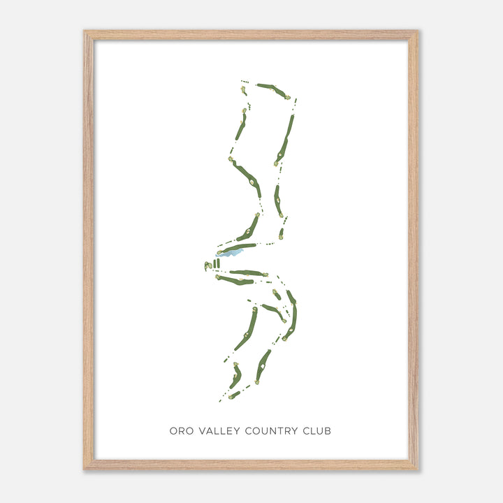 Print of Oro Valley Country Club Modern Map