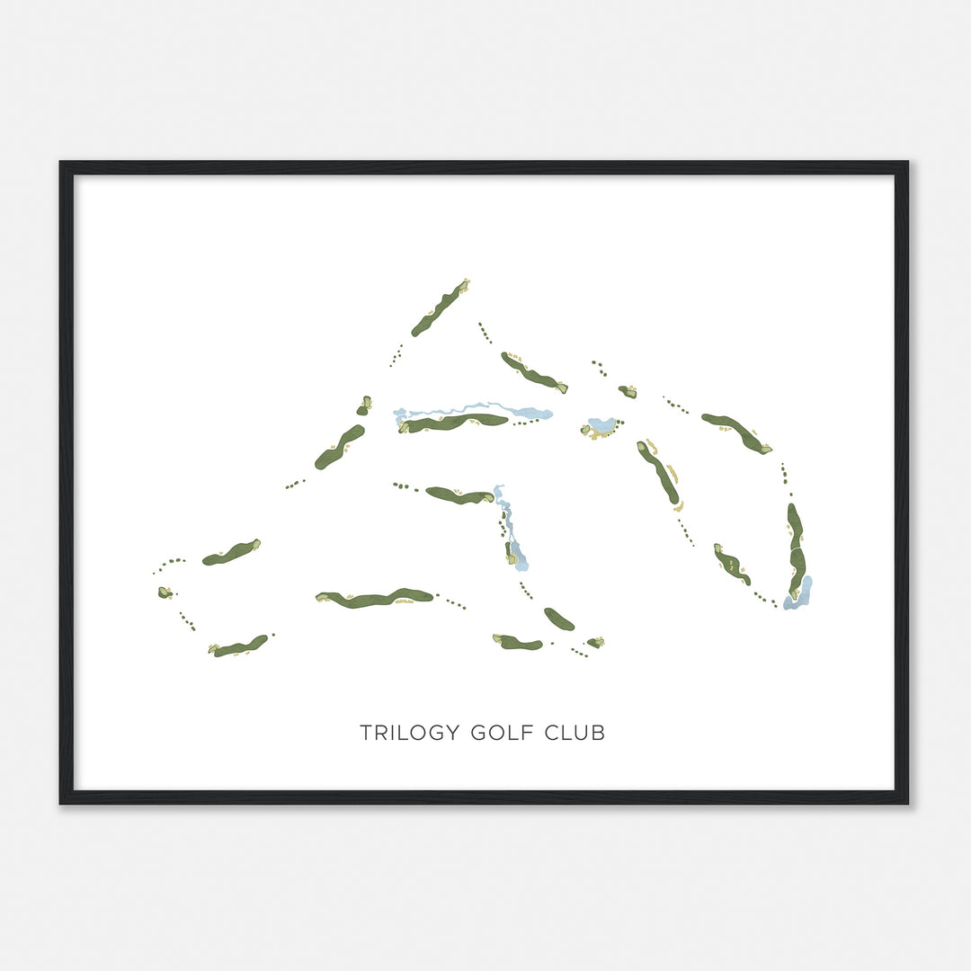Print of Trilogy Golf Club Modern Map