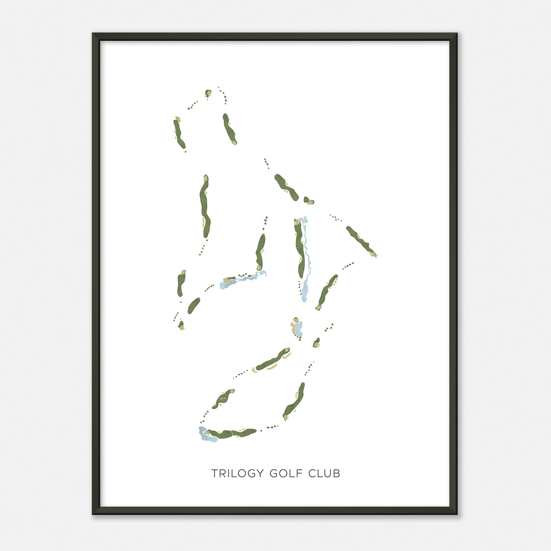 Print of Trilogy Golf Club Modern Map
