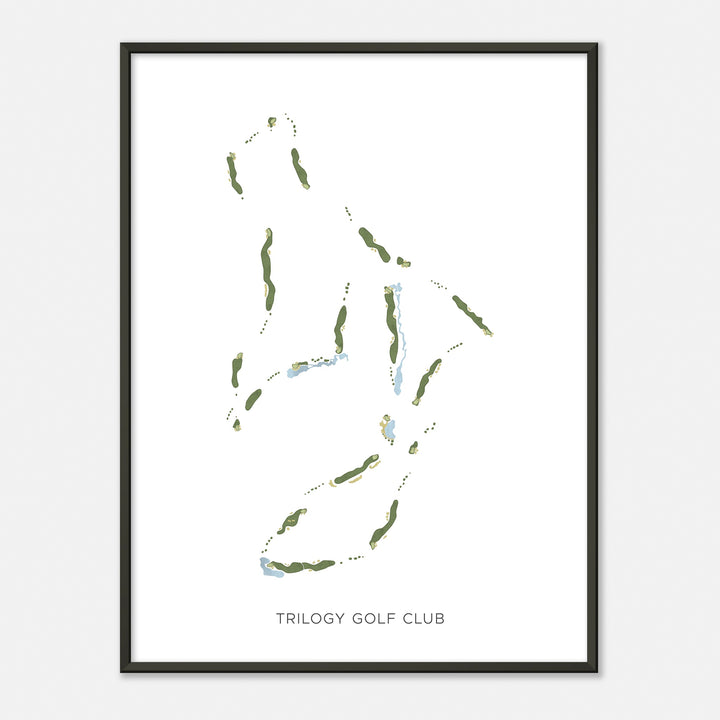 Print of Trilogy Golf Club Modern Map