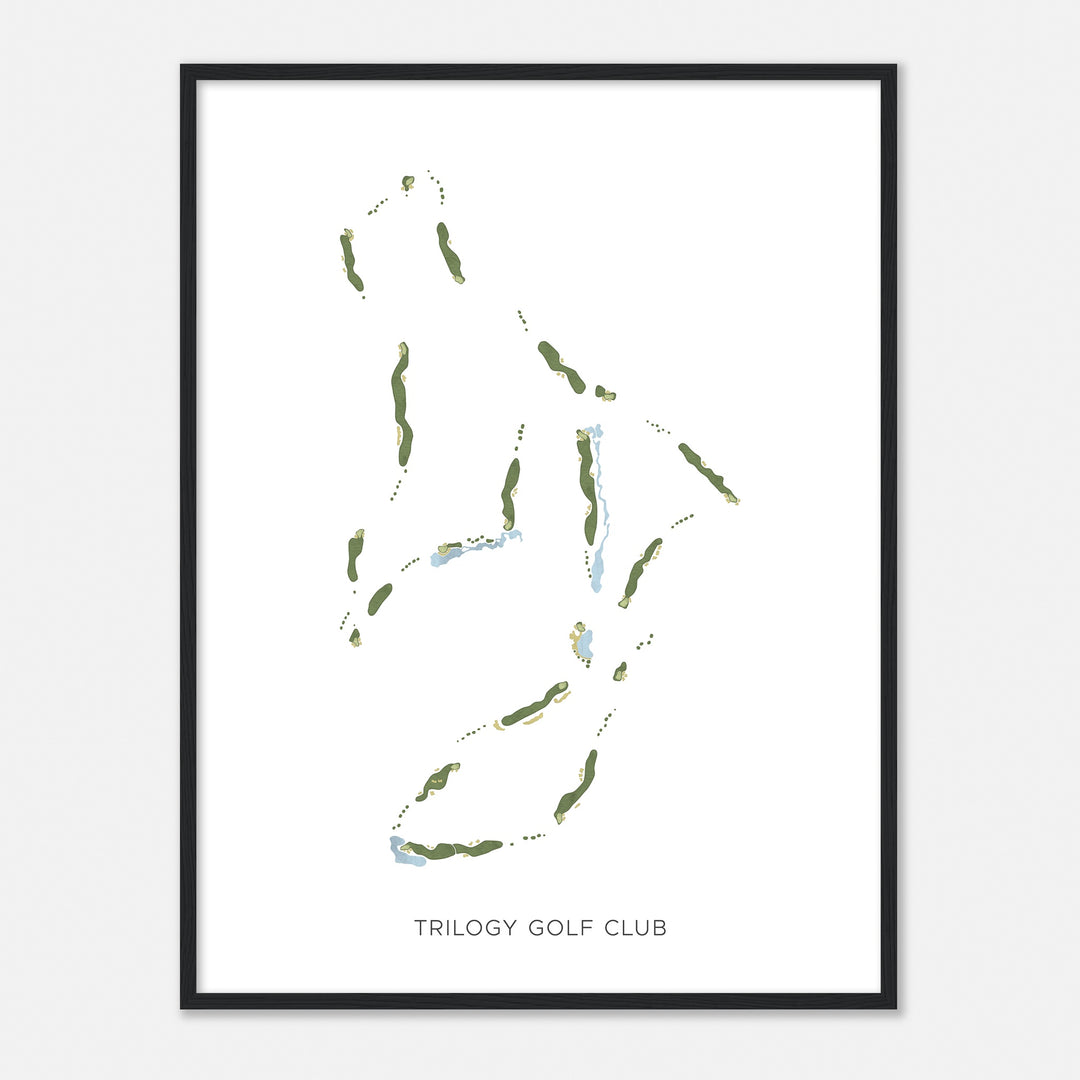 Print of Trilogy Golf Club Modern Map