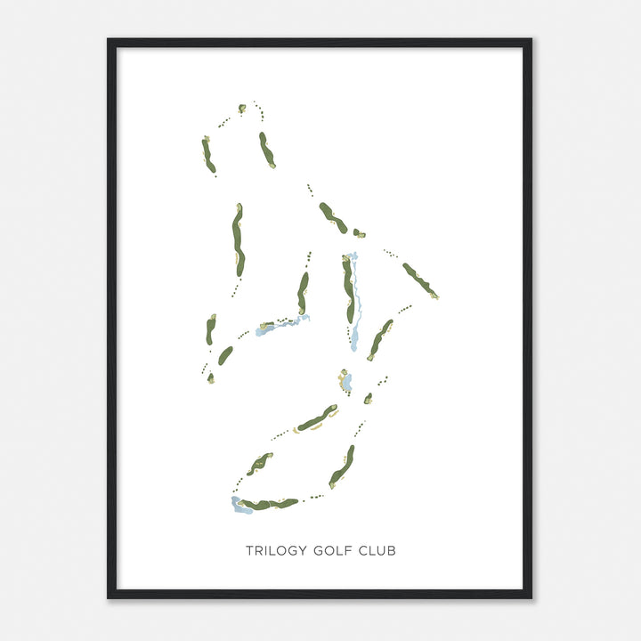 Print of Trilogy Golf Club Modern Map