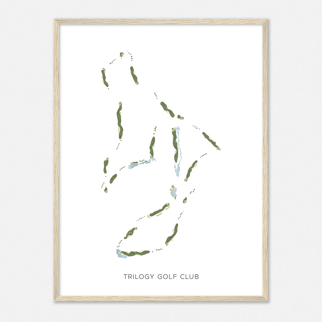 Print of Trilogy Golf Club Modern Map