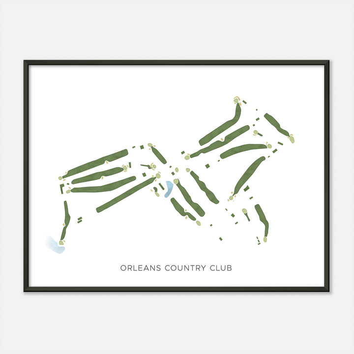 Print of Orleans Country Club Modern Map