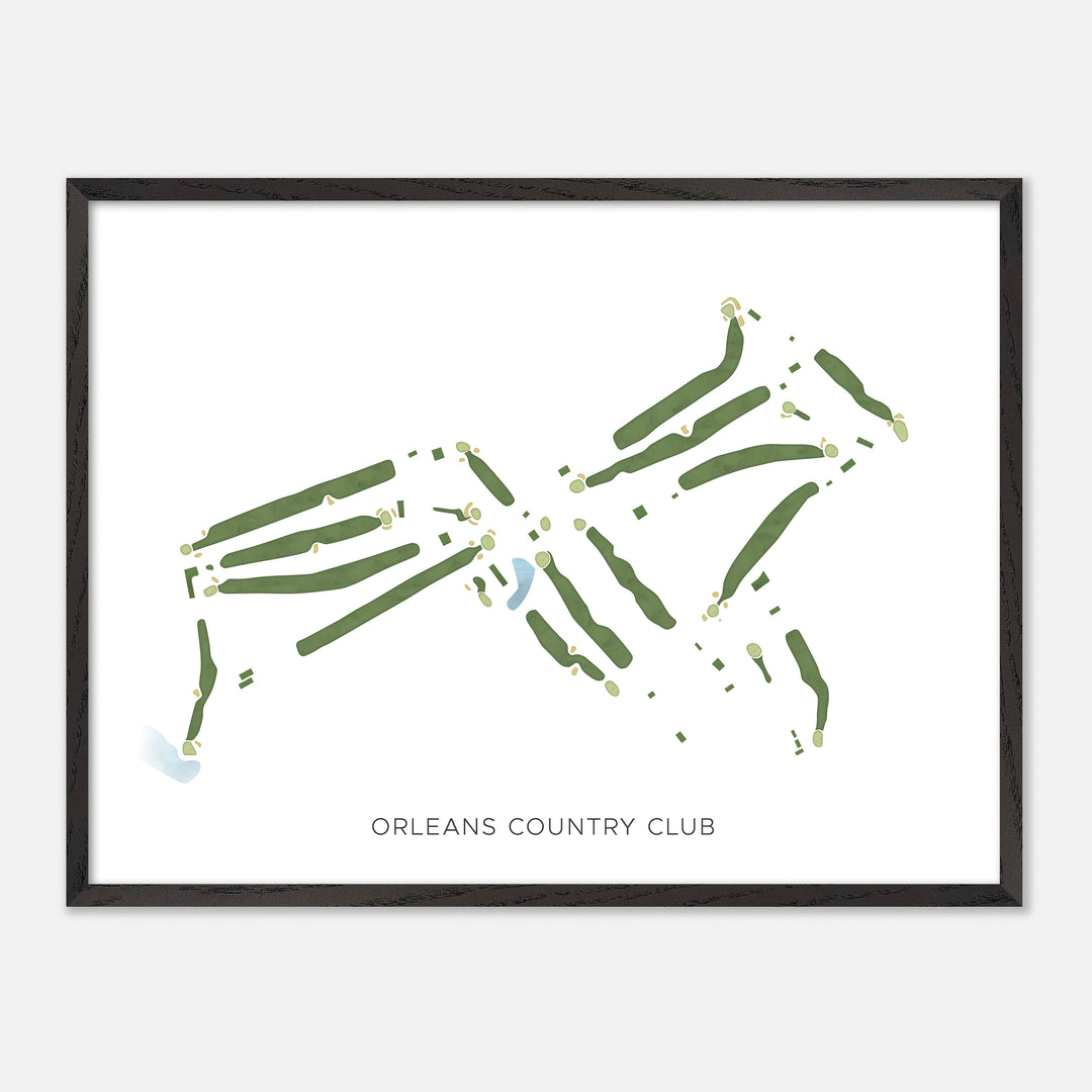 Print of Orleans Country Club Modern Map