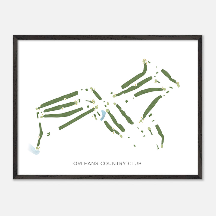 Print of Orleans Country Club Modern Map