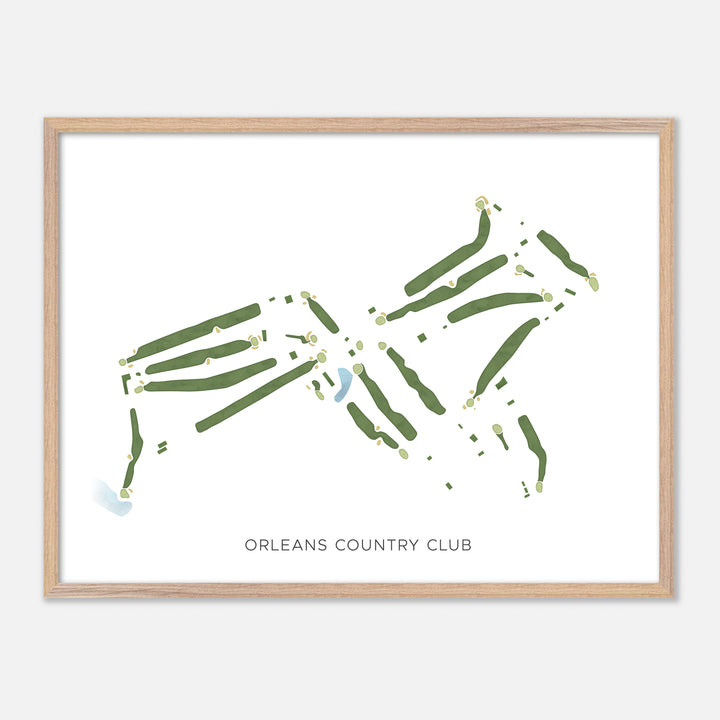 Print of Orleans Country Club Modern Map