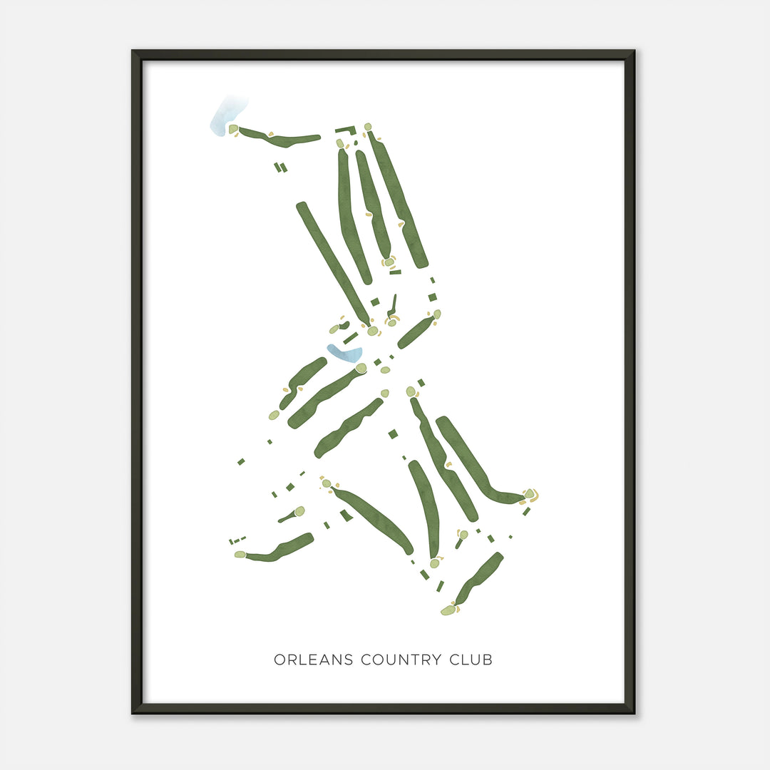 Print of Orleans Country Club Modern Map