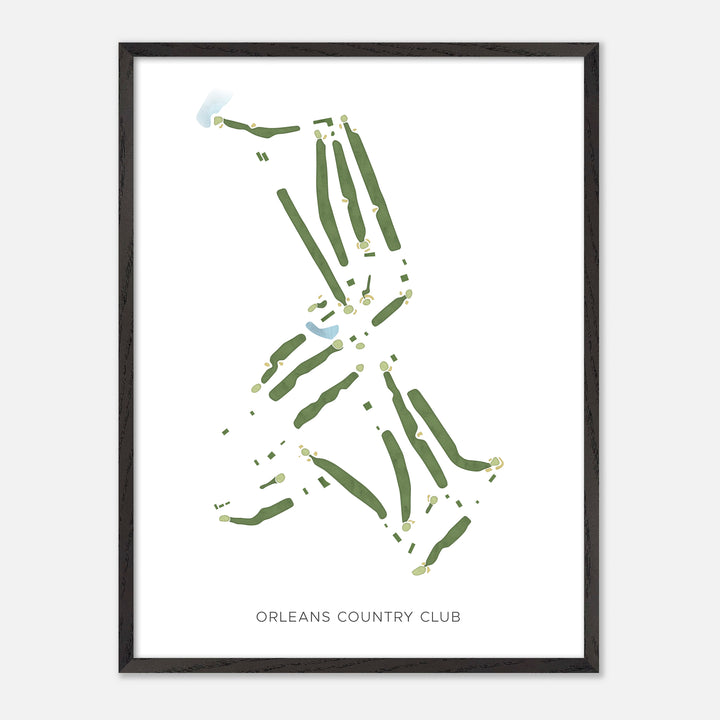 Print of Orleans Country Club Modern Map