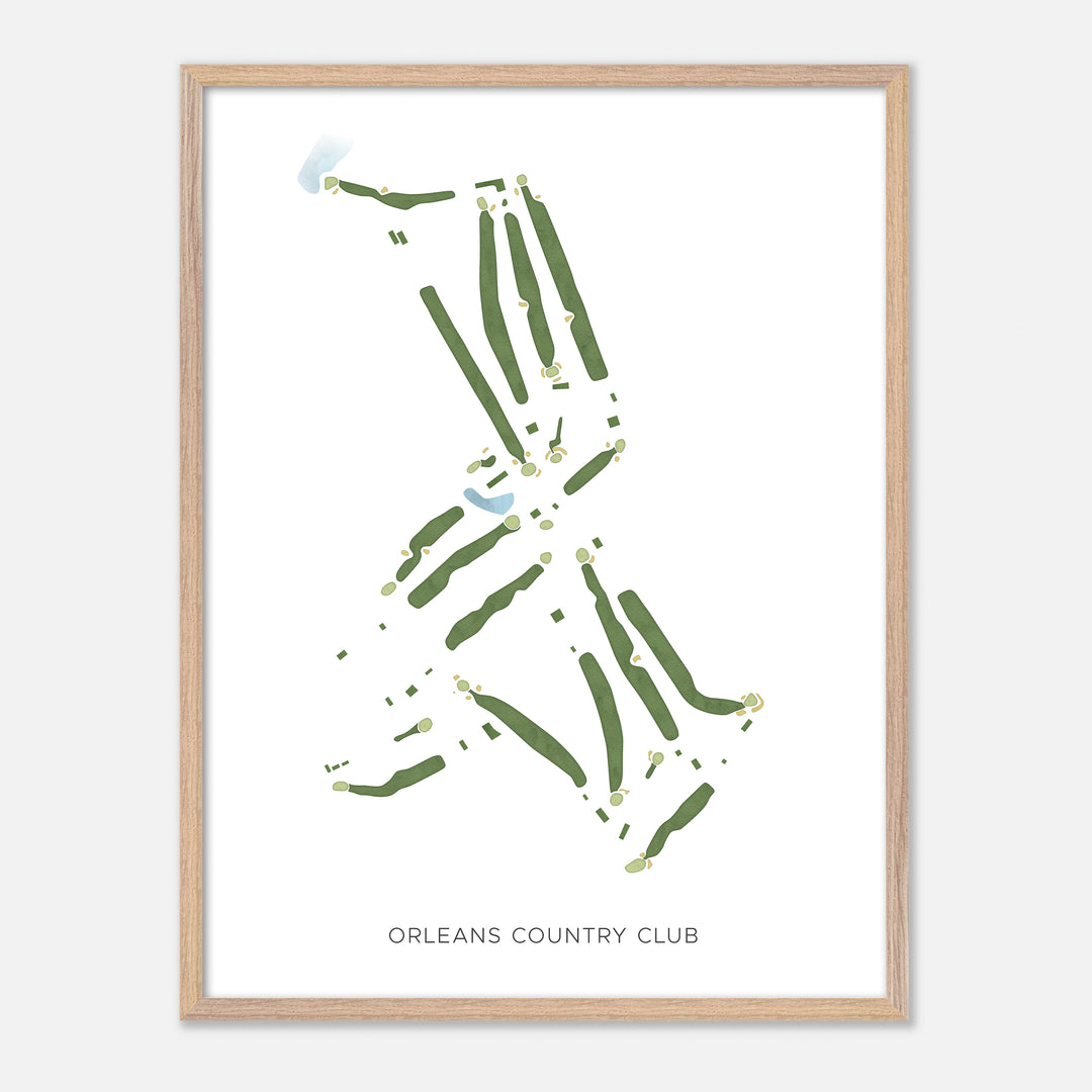 Print of Orleans Country Club Modern Map