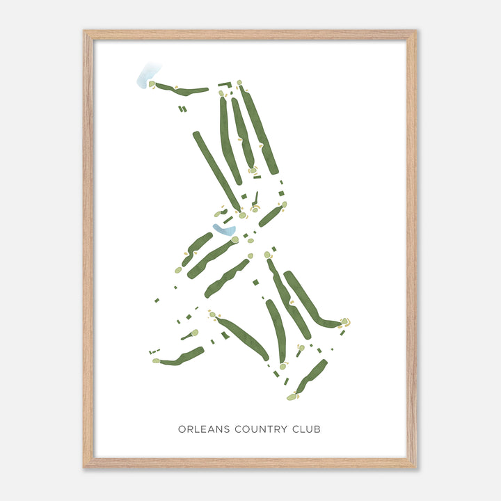 Print of Orleans Country Club Modern Map