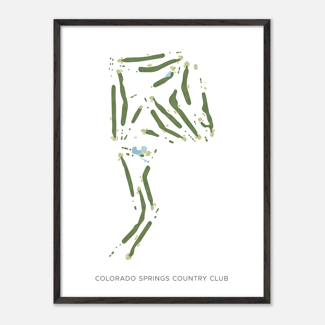 Print of Colorado Springs Country Club Modern Map