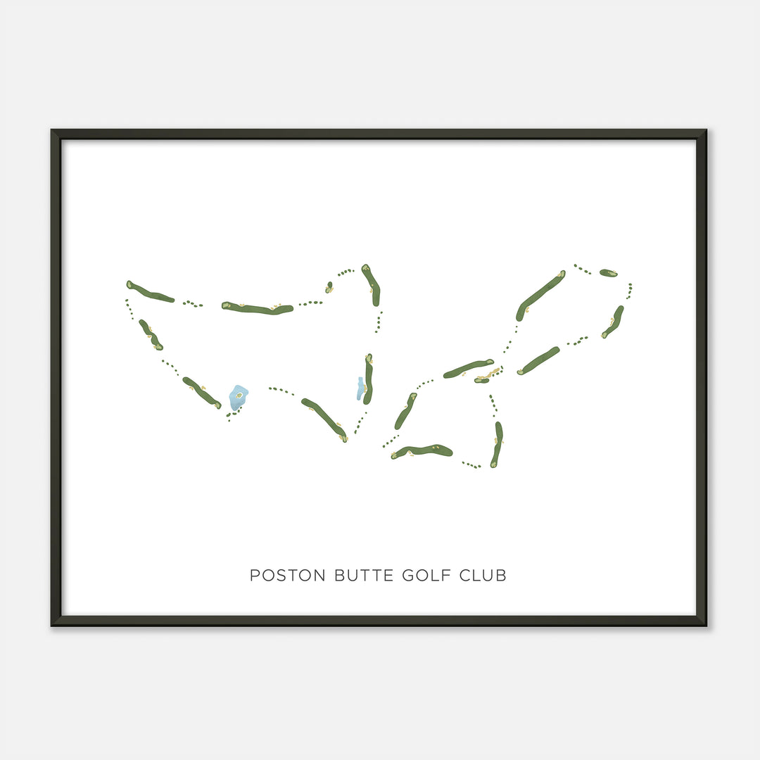 Print of Poston Butte Golf Club Modern Map