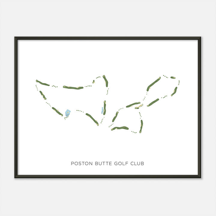 Print of Poston Butte Golf Club Modern Map