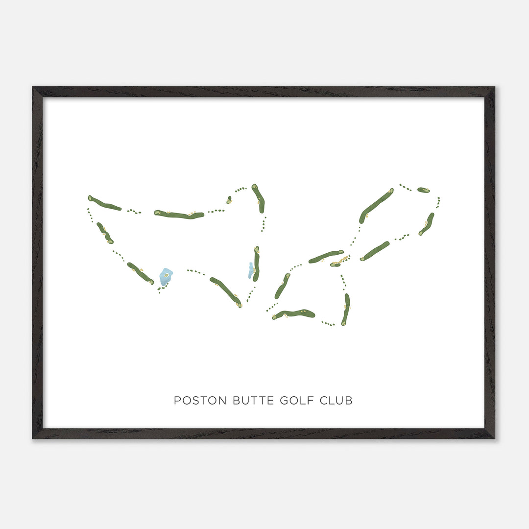 Print of Poston Butte Golf Club Modern Map