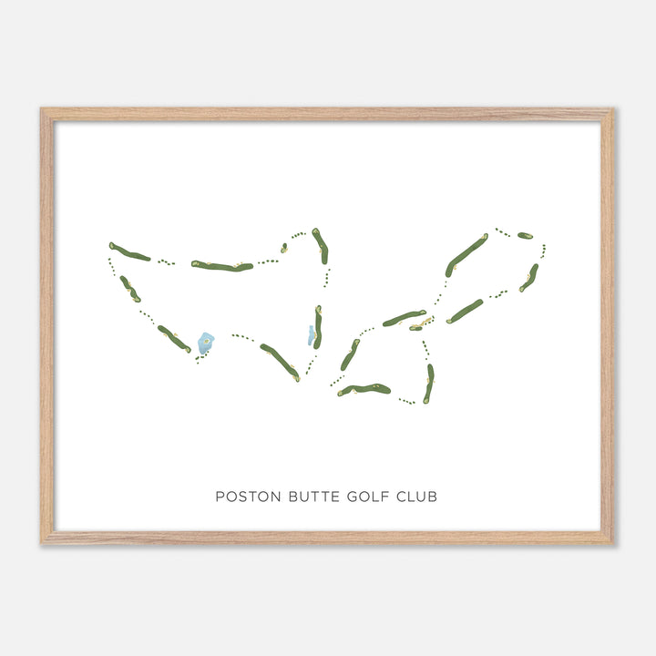 Print of Poston Butte Golf Club Modern Map