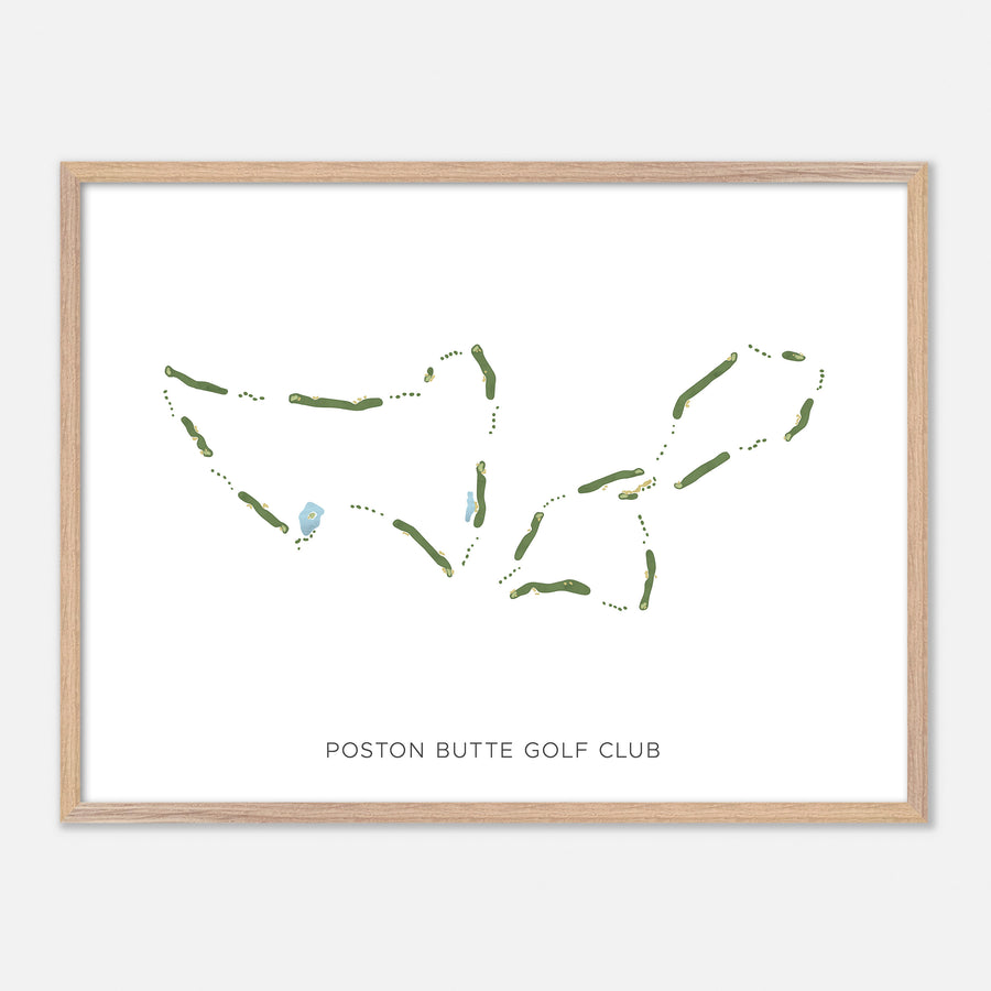 Print of Poston Butte Golf Club Modern Map