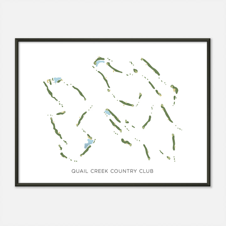 Print of Quail Creek Country Club Modern Map