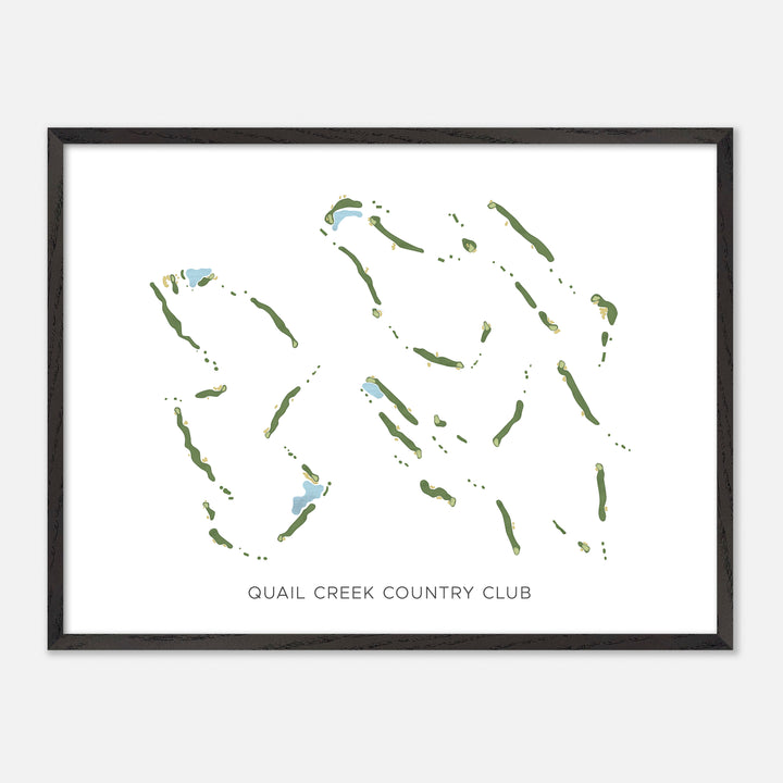 Print of Quail Creek Country Club Modern Map