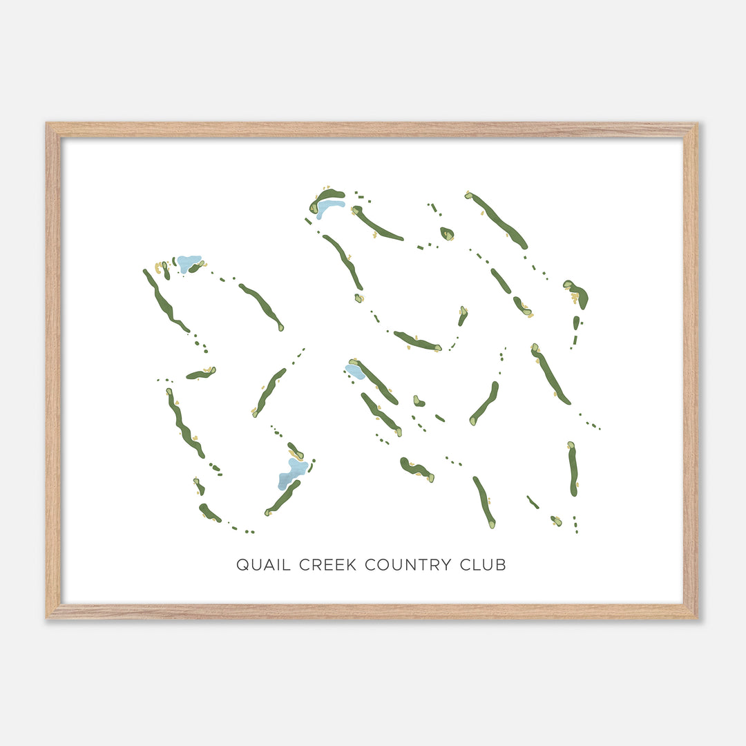 Print of Quail Creek Country Club Modern Map