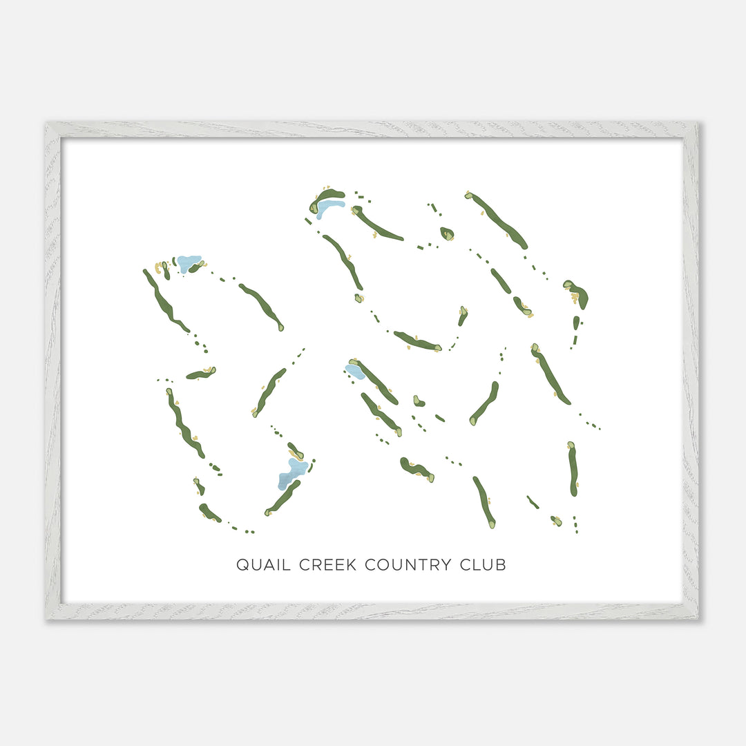 Print of Quail Creek Country Club Modern Map