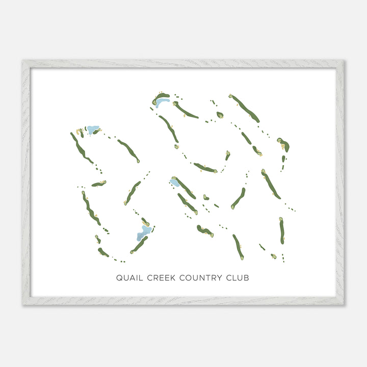 Print of Quail Creek Country Club Modern Map
