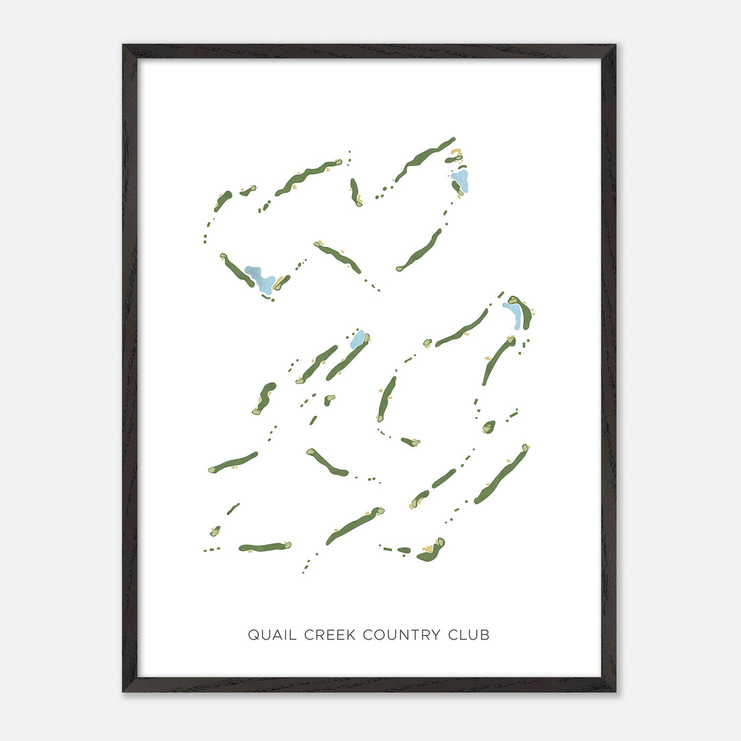 Print of Quail Creek Country Club Modern Map