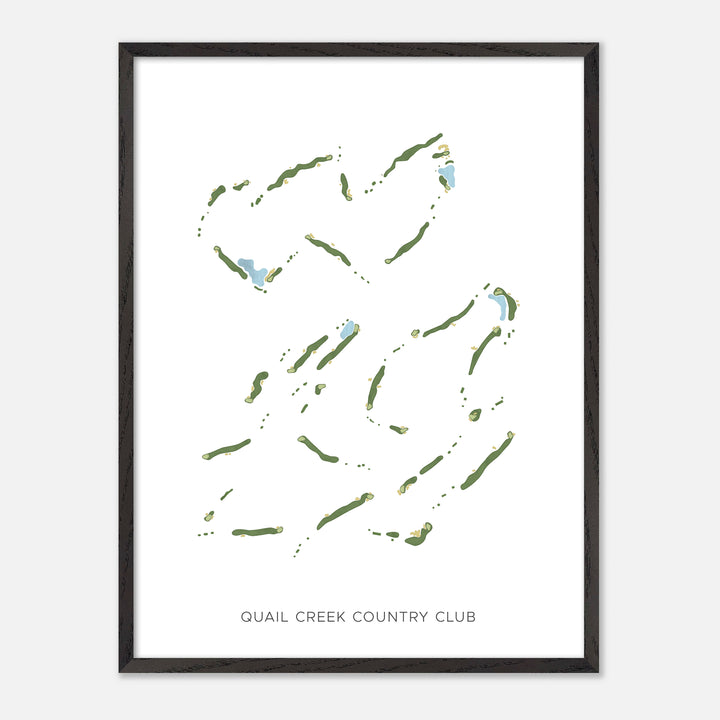 Print of Quail Creek Country Club Modern Map