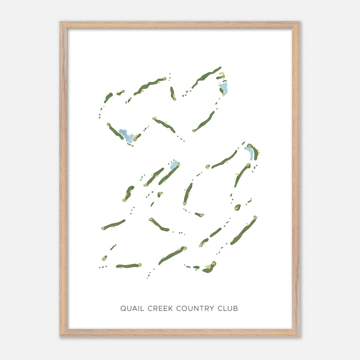 Print of Quail Creek Country Club Modern Map