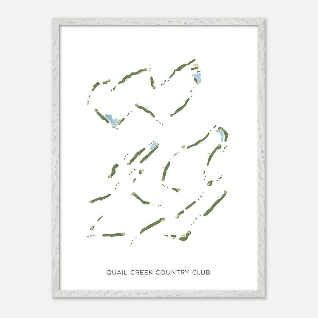 Print of Quail Creek Country Club Modern Map