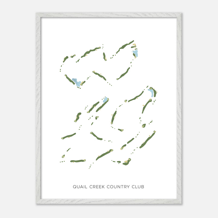Print of Quail Creek Country Club Modern Map