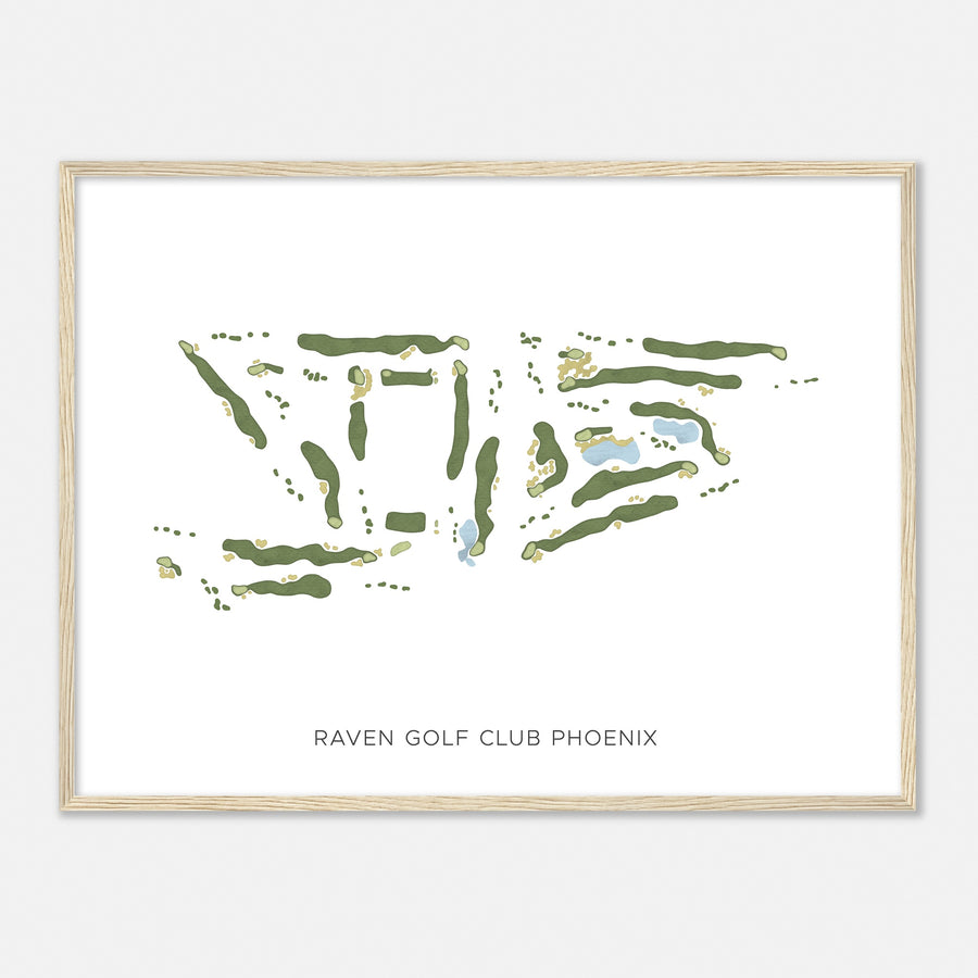 Print of Raven Golf Club Phoenix Modern Map