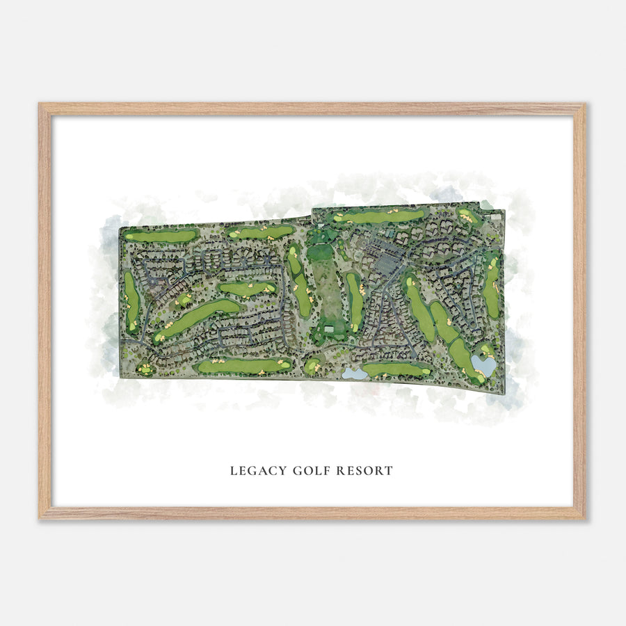 Print of Legacy Golf Resort Classic Map