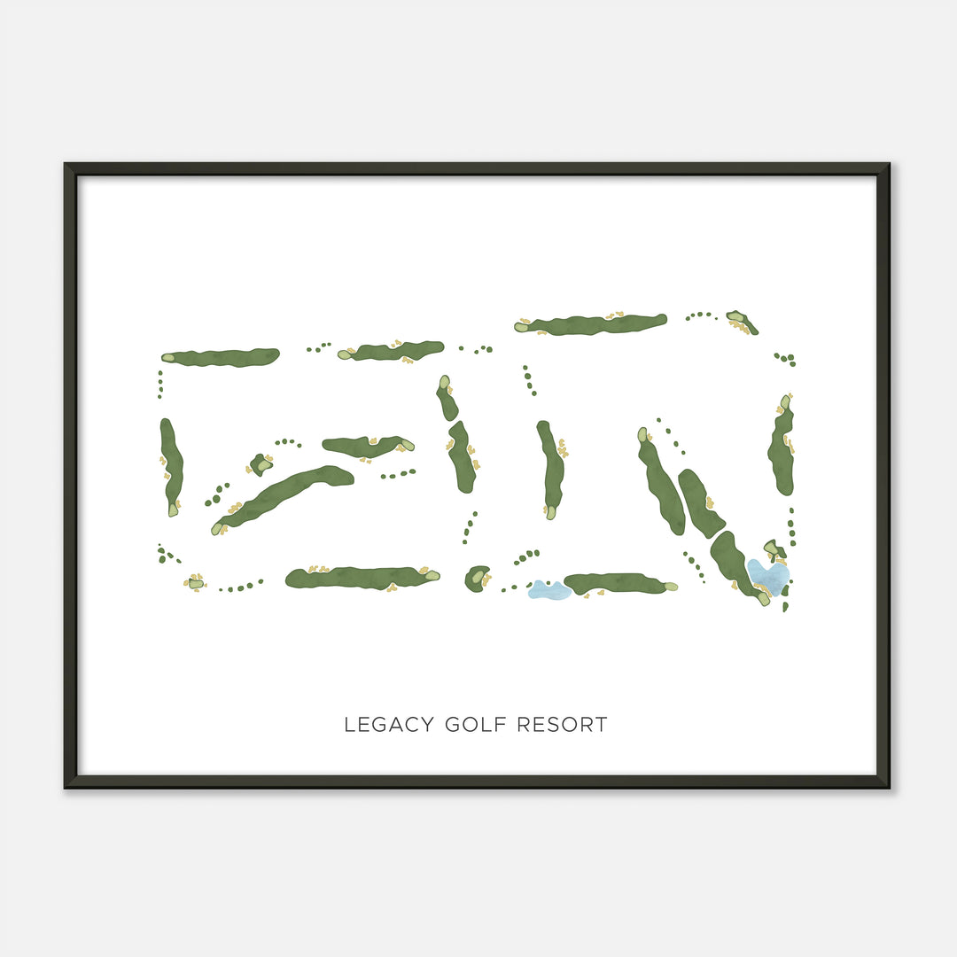 Print of Legacy Golf Resort Modern Map