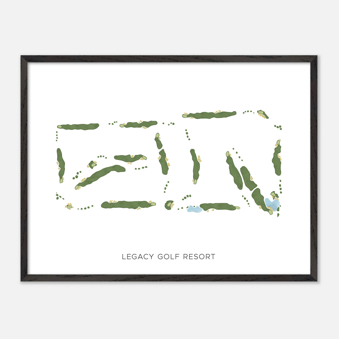 Print of Legacy Golf Resort Modern Map