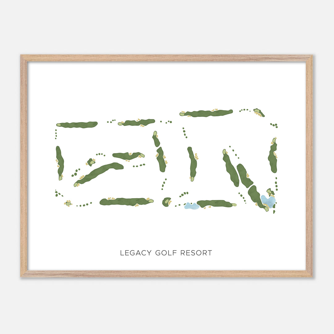 Print of Legacy Golf Resort Modern Map