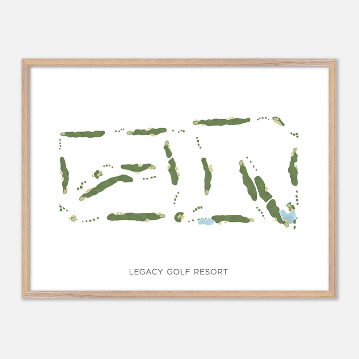 Print of Legacy Golf Resort Modern Map