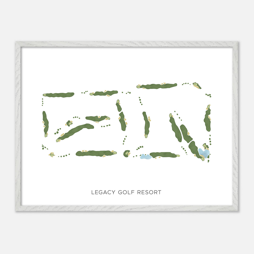 Print of Legacy Golf Resort Modern Map