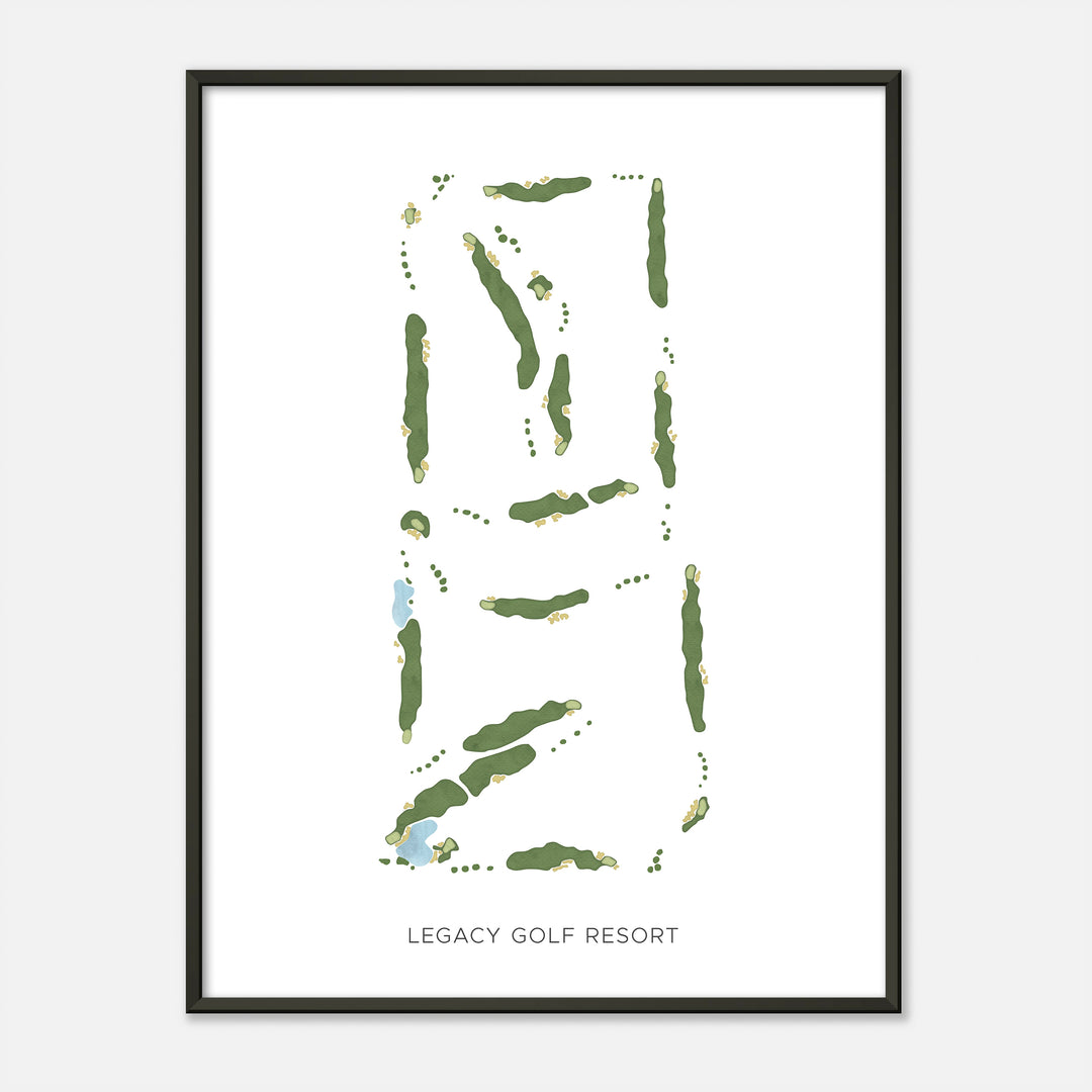 Print of Legacy Golf Resort Modern Map