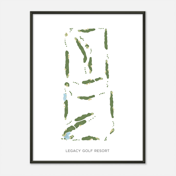 Print of Legacy Golf Resort Modern Map