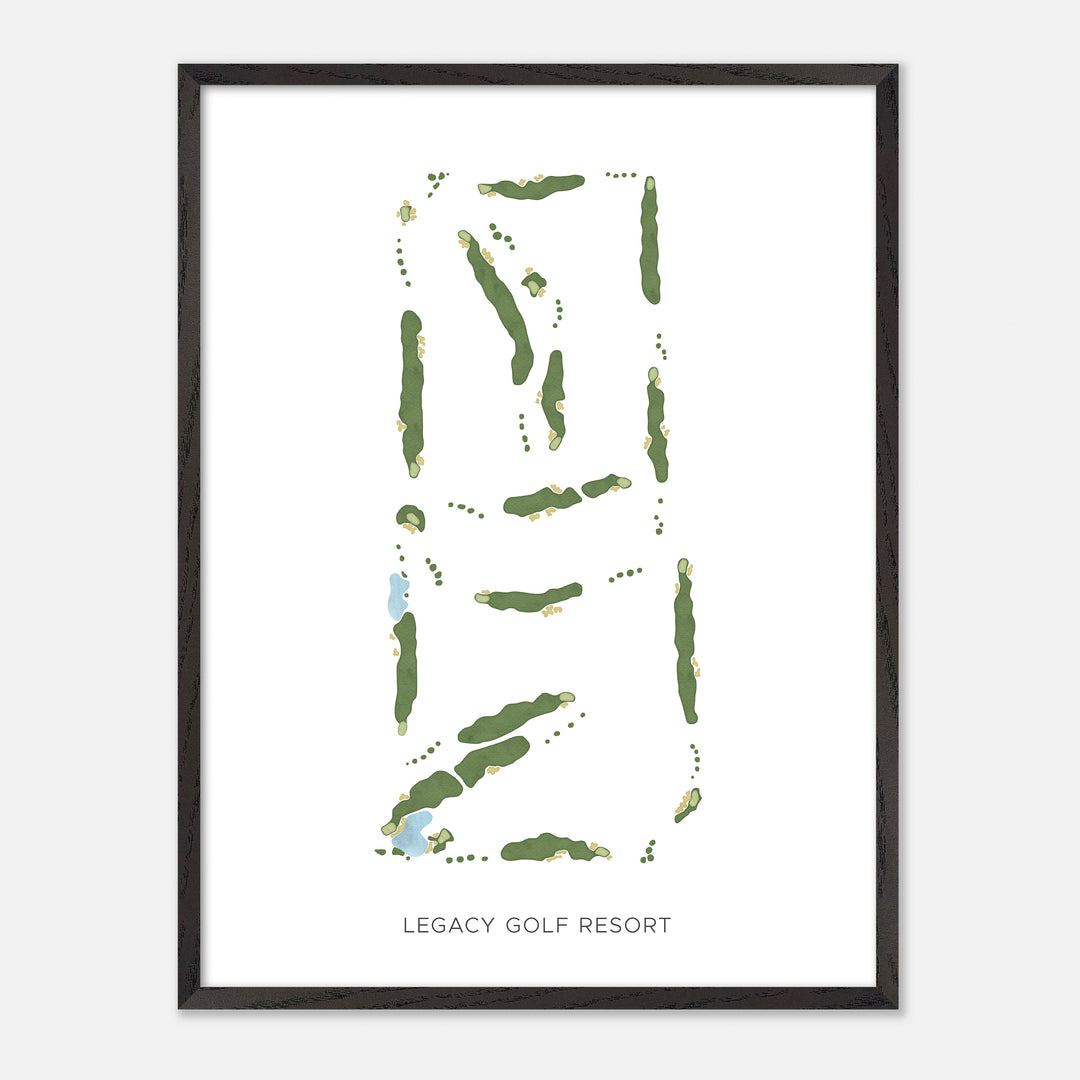 Print of Legacy Golf Resort Modern Map