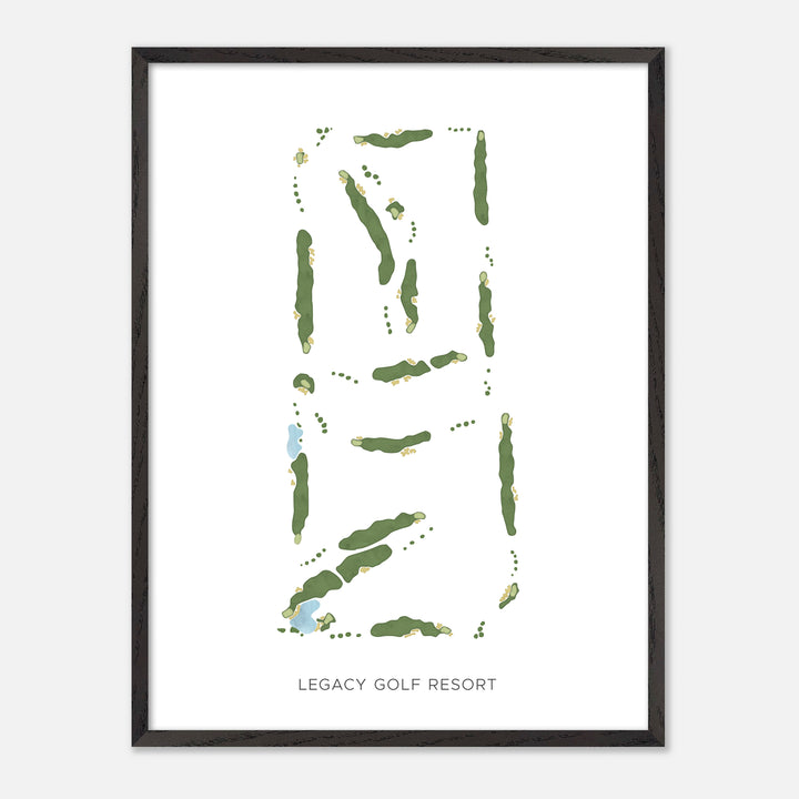 Print of Legacy Golf Resort Modern Map