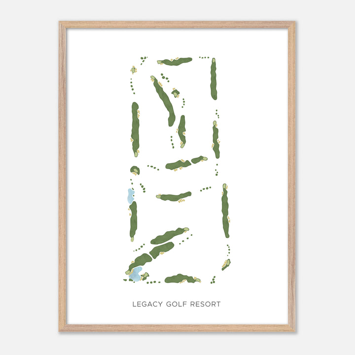 Print of Legacy Golf Resort Modern Map