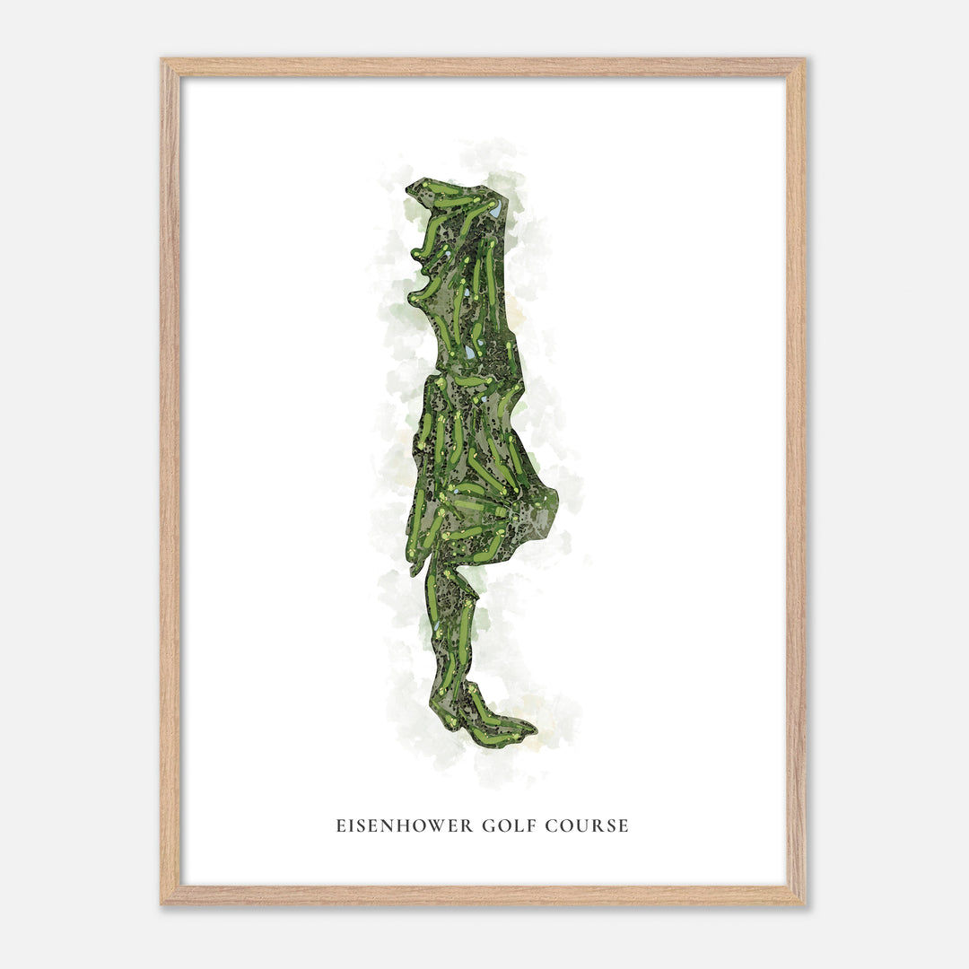 Print of Eisenhower Golf Course Classic Map