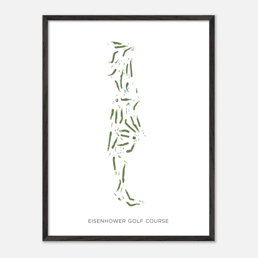 Print of Eisenhower Golf Course Modern Map
