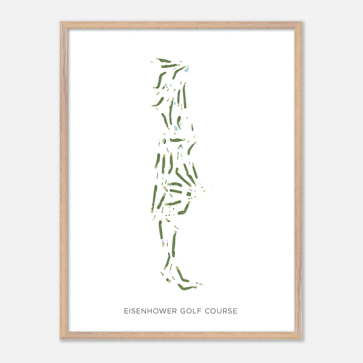 Print of Eisenhower Golf Course Modern Map