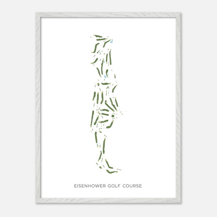 Print of Eisenhower Golf Course Modern Map