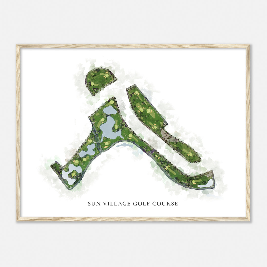 Print of Sun Village Golf Course Classic Map